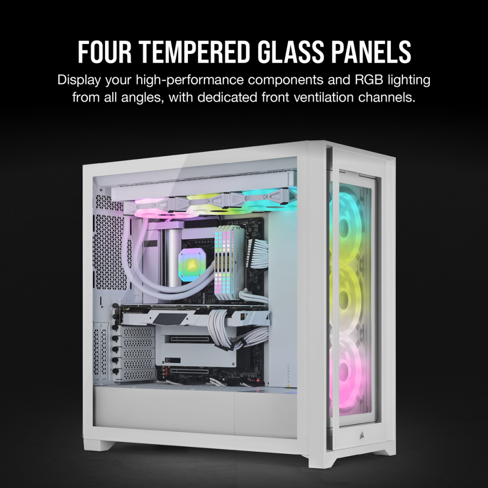 Корпус Corsair iCUE 5000X RGB QL White (CC-9011233-WW) - фото 7
