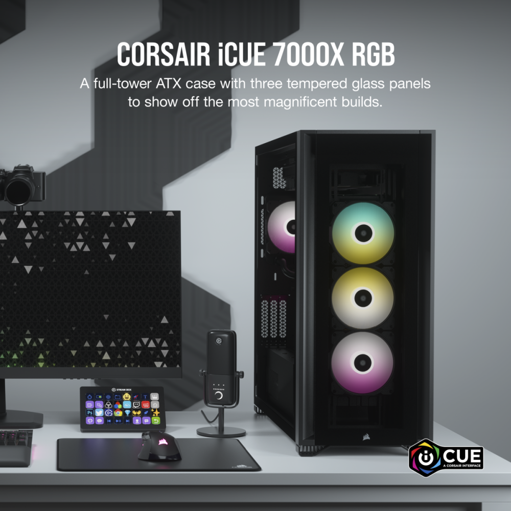 Корпус Corsair iCUE 7000X RGB Black (CC-9011226-WW) - фото 9