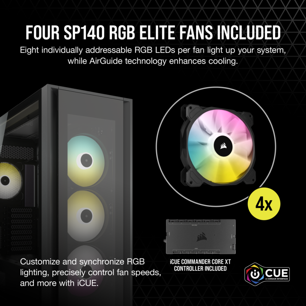 Корпус Corsair iCUE 7000X RGB Black (CC-9011226-WW) - фото 10