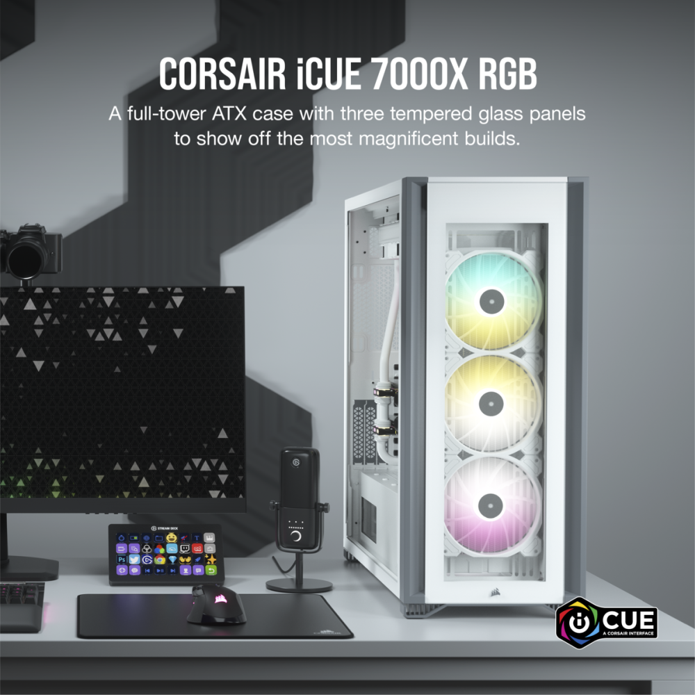 Корпус Corsair iCUE 7000X RGB White (CC-9011227-WW) - фото 9
