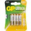 Батарейка GP 24AU Ultra Alkaline (AAA, 4 шт)