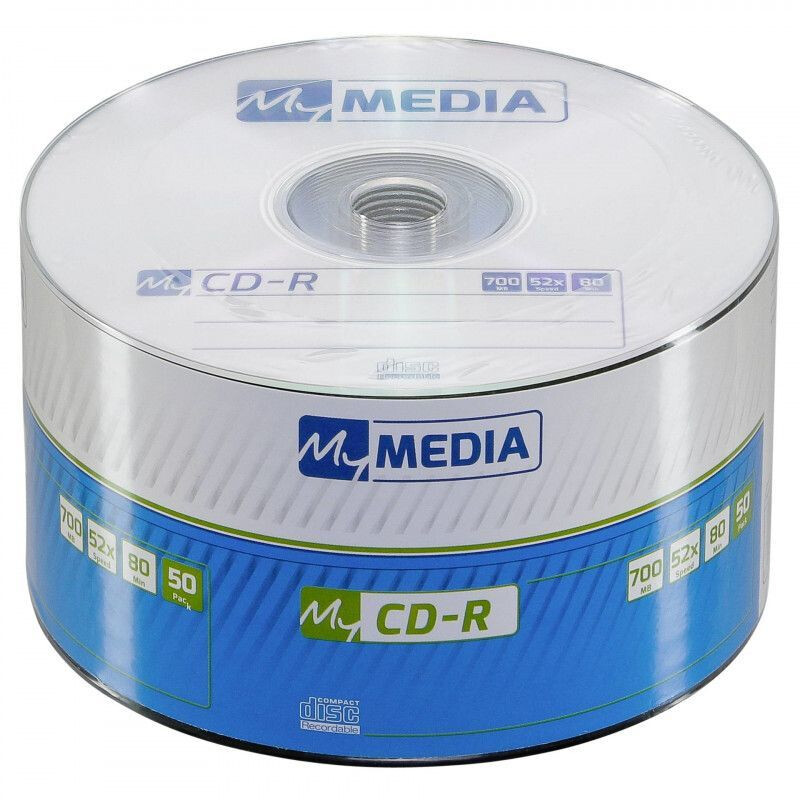Диск CD-R MyMedia 700MB 52x Pack Wrap (50 шт.)