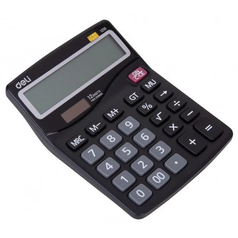 Калькулятор Deli E1210 Grey - фото 2