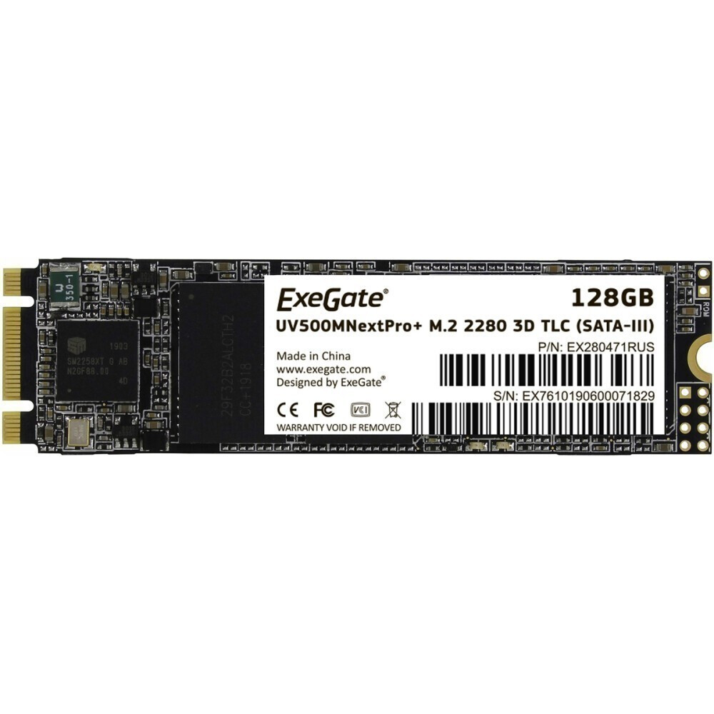 Накопитель SSD 128GB ExeGate NextPro+ M.2 (UV500TS128)