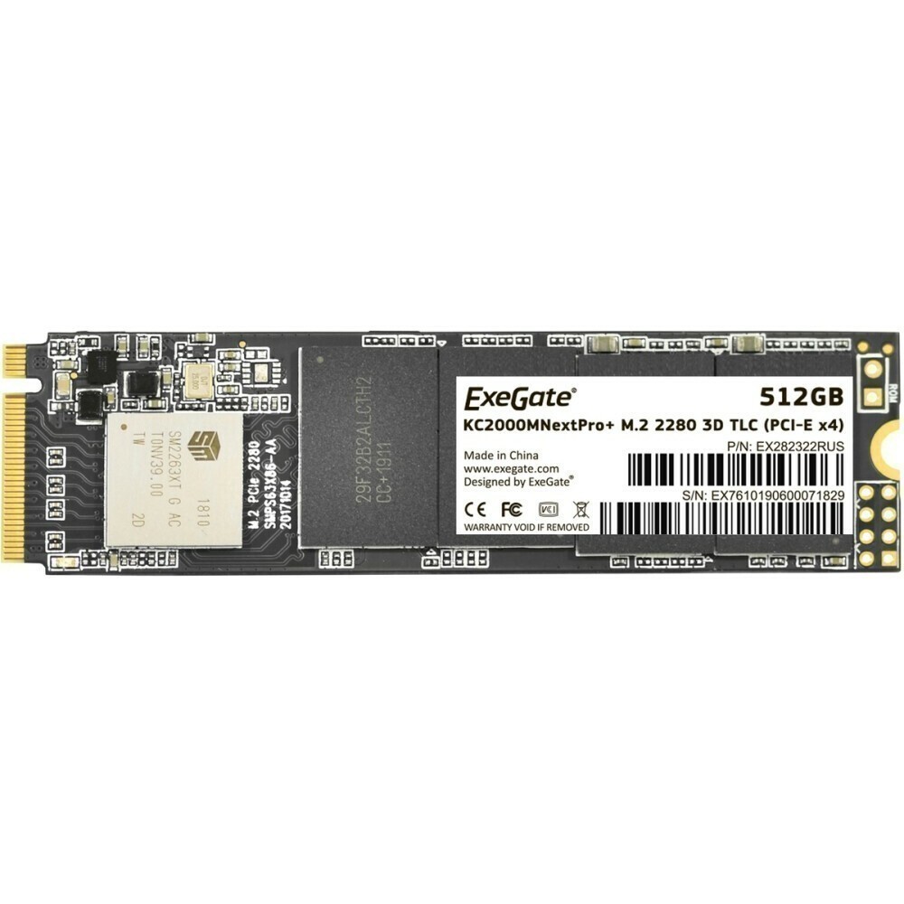 Накопитель SSD 512Gb ExeGate NextPro+ (KC2000TP512) - EX282322RUS