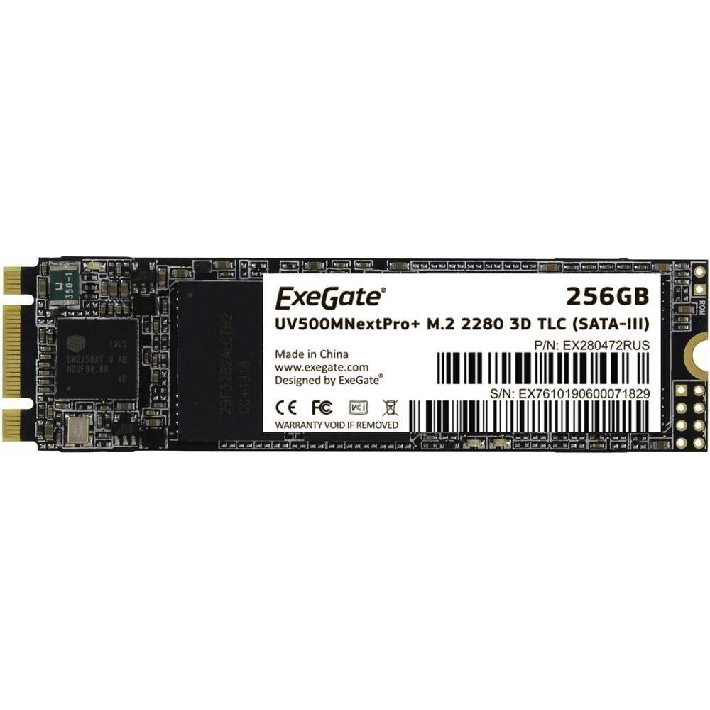 Накопитель SSD 256GB ExeGate NextPro+ M.2 (UV500TS256)