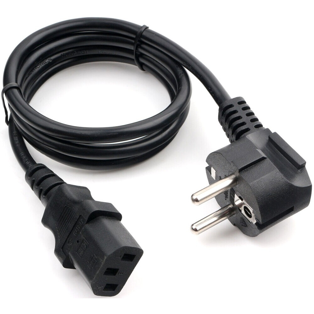 Кабель питания Schuko - C13, 1м, Gembird PC-186-VDE-1M