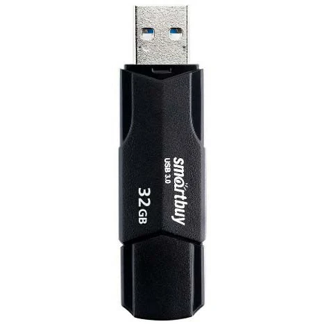 USB Flash накопитель 32Gb SmartBuy Clue Black (SB32GBCLU-K3) - фото 2