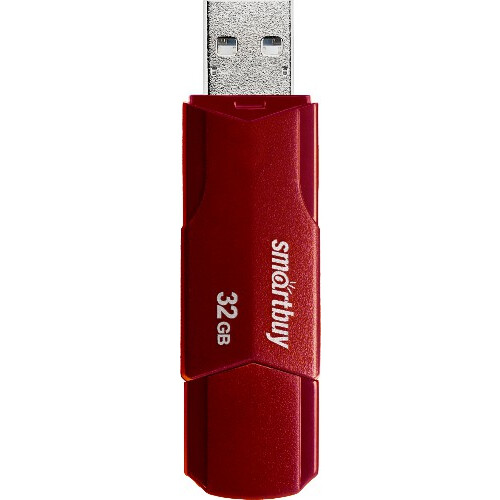 USB Flash накопитель 32Gb SmartBuy Clue Burgundy (SB32GBCLU-BG) - фото 4