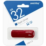 USB Flash накопитель 32Gb SmartBuy Clue Burgundy (SB32GBCLU-BG)