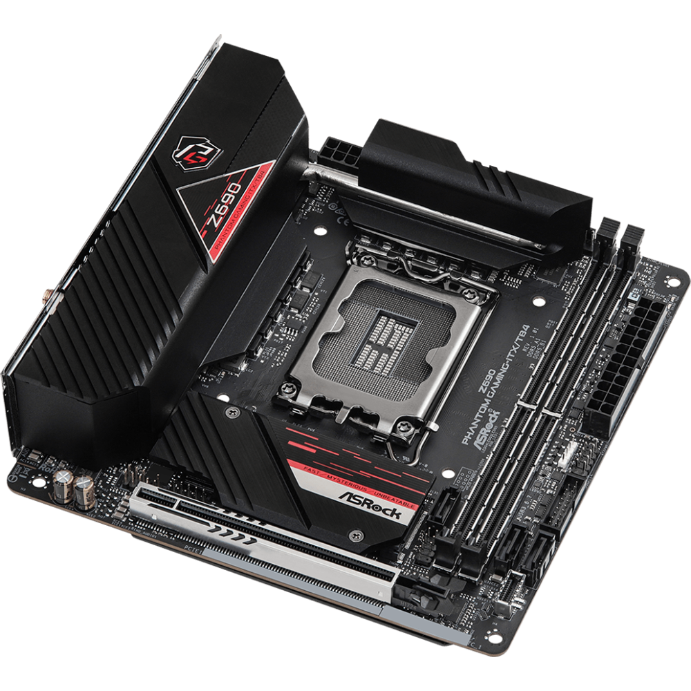 Asrock z690 phantom gaming. LGA 1700 Mini ITX. ASROCK z690 Phantom Gaming 4/d5. Материнская плата Mini ITX LGA 1700. ASROCK z690 Taichi.