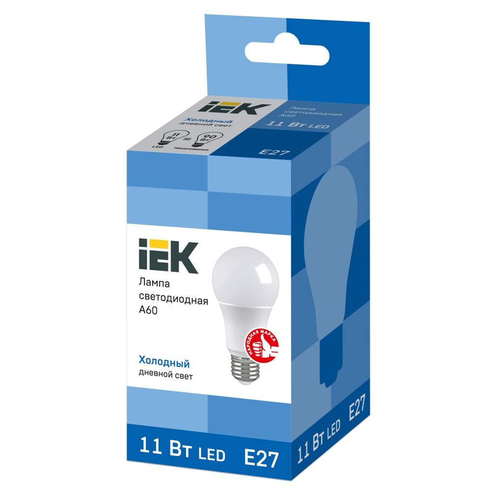 Светодиодная лампочка IEK LLE-A60-11-230-65-E27 (11 Вт, E27) - фото 2