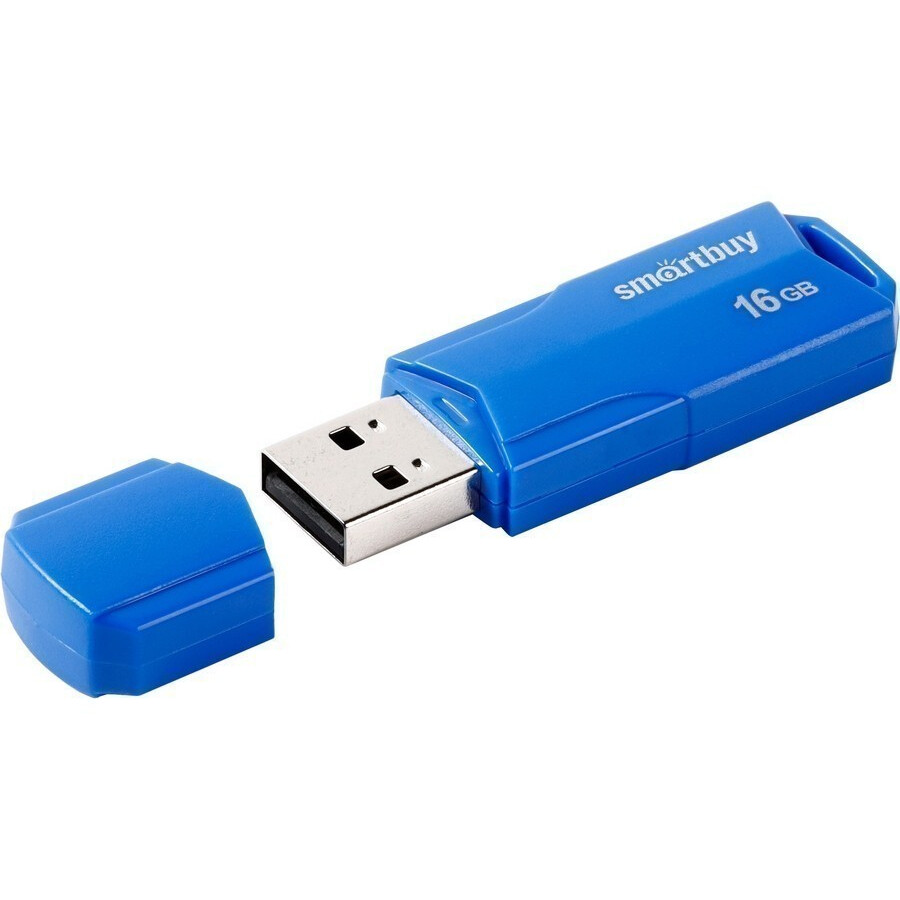 USB Flash накопитель 16GB SmartBuy Clue Blue (SB16GBCLU-BU)