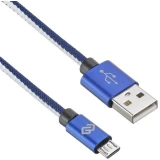 Кабель USB A (M) - microUSB B (M), 0.15м, Digma MICROUSB-0.15M-BL