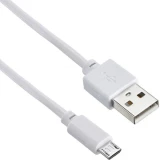 Кабель USB A (M) - microUSB B (M), 0.15м, Digma MICROUSB-0.15M-WH