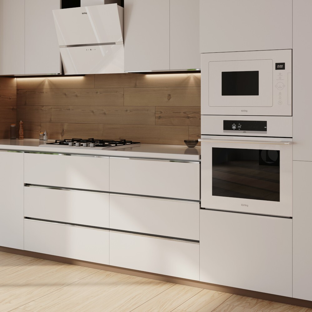 Встраиваемая микроволновая печь Korting KMI 825 TGW - фото 3