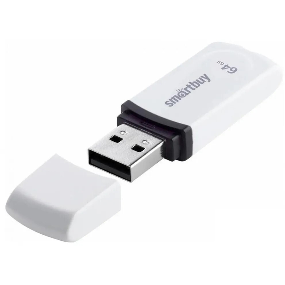 USB Flash накопитель 64GB SmartBuy Paean White (SB64GBPN-W)