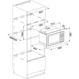 Встраиваемая микроволновая печь Franke FMW 250 CR2 G BK (131.0391.304)