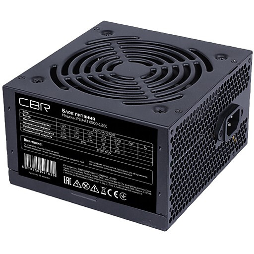 Блок питания 500W CBR PSU-ATX500-12EC OEM