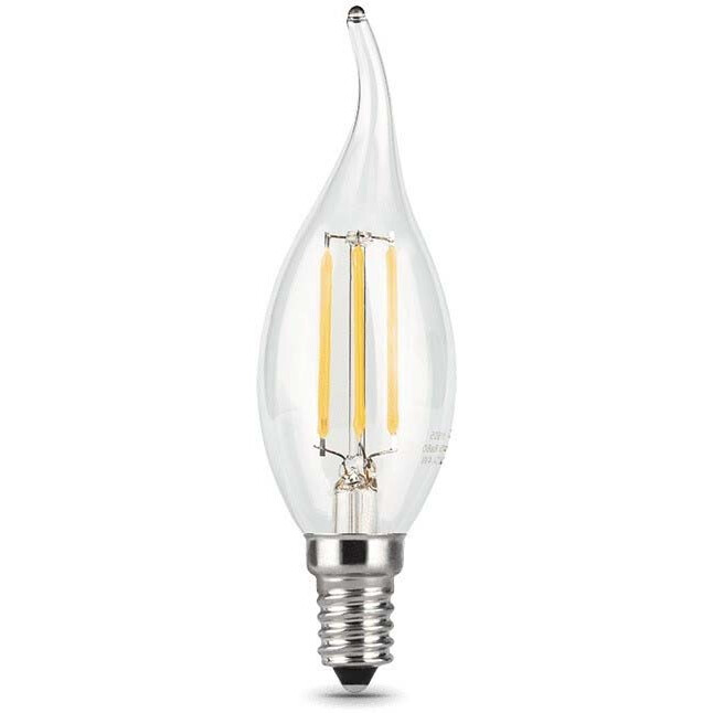 Филаментная лампочка Gauss Filament Candle Tailed 2700K (9 Вт, E14) - 104801109