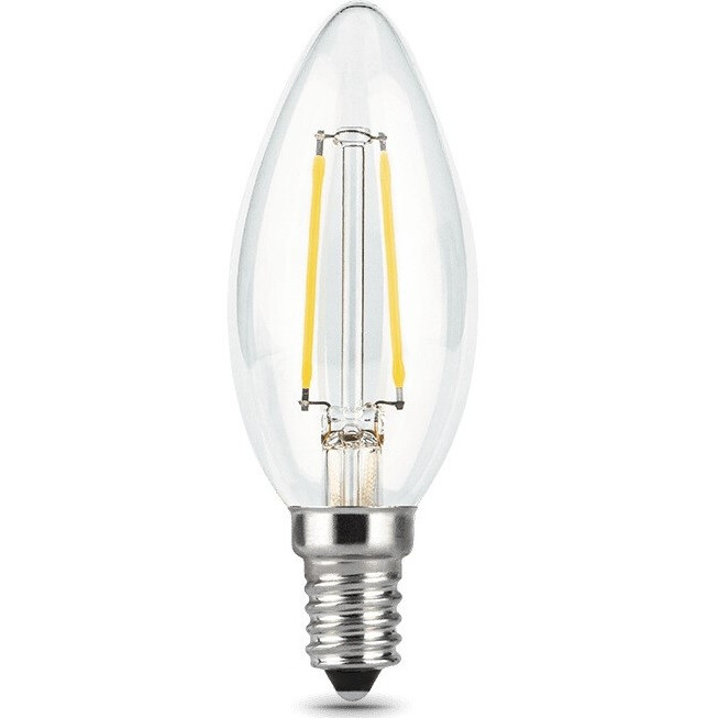 Филаментная лампочка Gauss Filament Candle 4100K (7 Вт, E14) - 103801207
