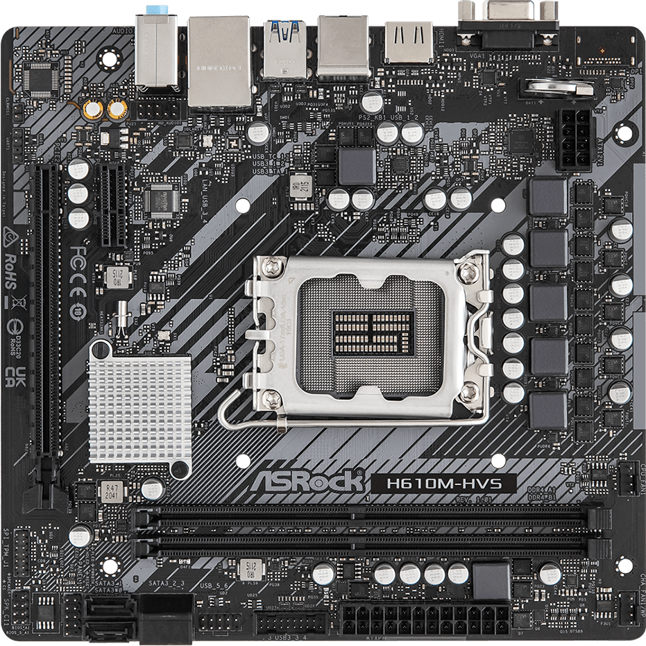 Материнская плата ASRock H610M-HVS