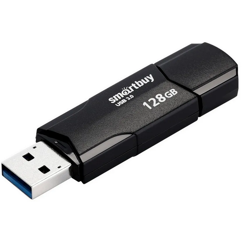 USB Flash накопитель 128GB SmartBuy Clue Black (SB128GBCLU-K3)
