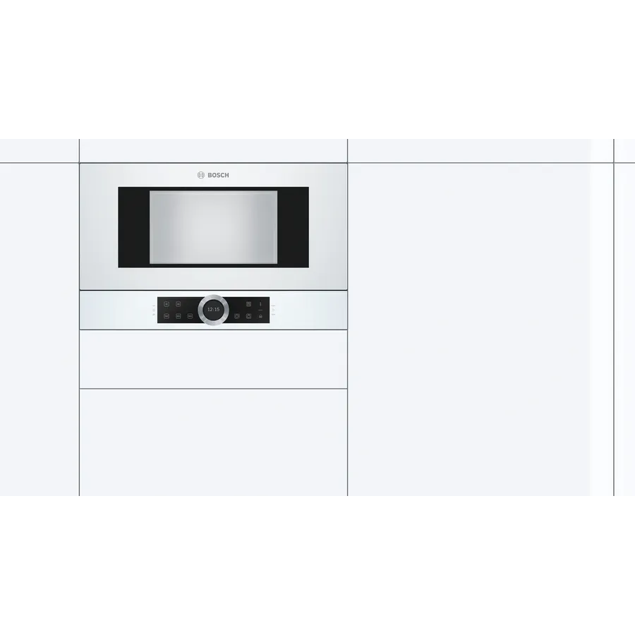 Встраиваемая свч белая. Bosch bfl634gw1. Встраиваемая микроволновая печь Bosch bfl634gw1 White. Микроволновая печь встраиваемая Bosch bfr634gw. Микроволновая печь Bosch bfl634gw1.