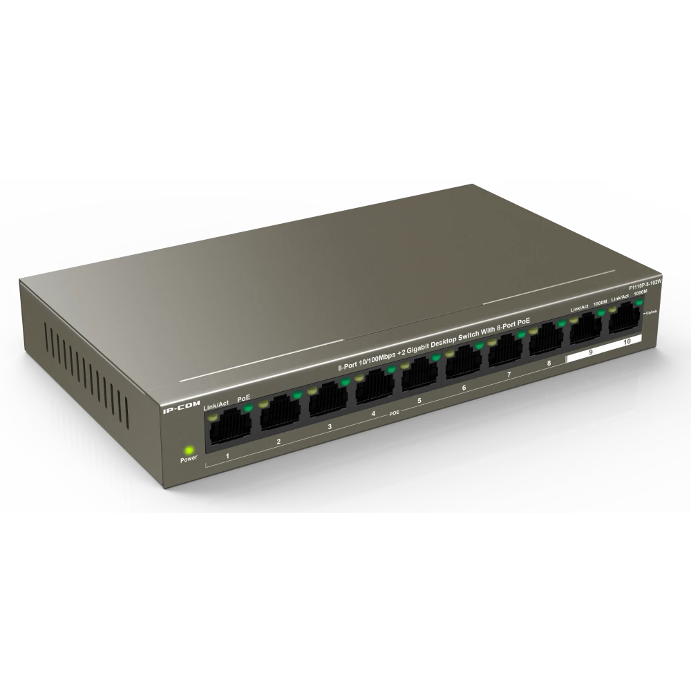 Коммутатор (свитч) IP-COM F1110P-8-102W - фото 2