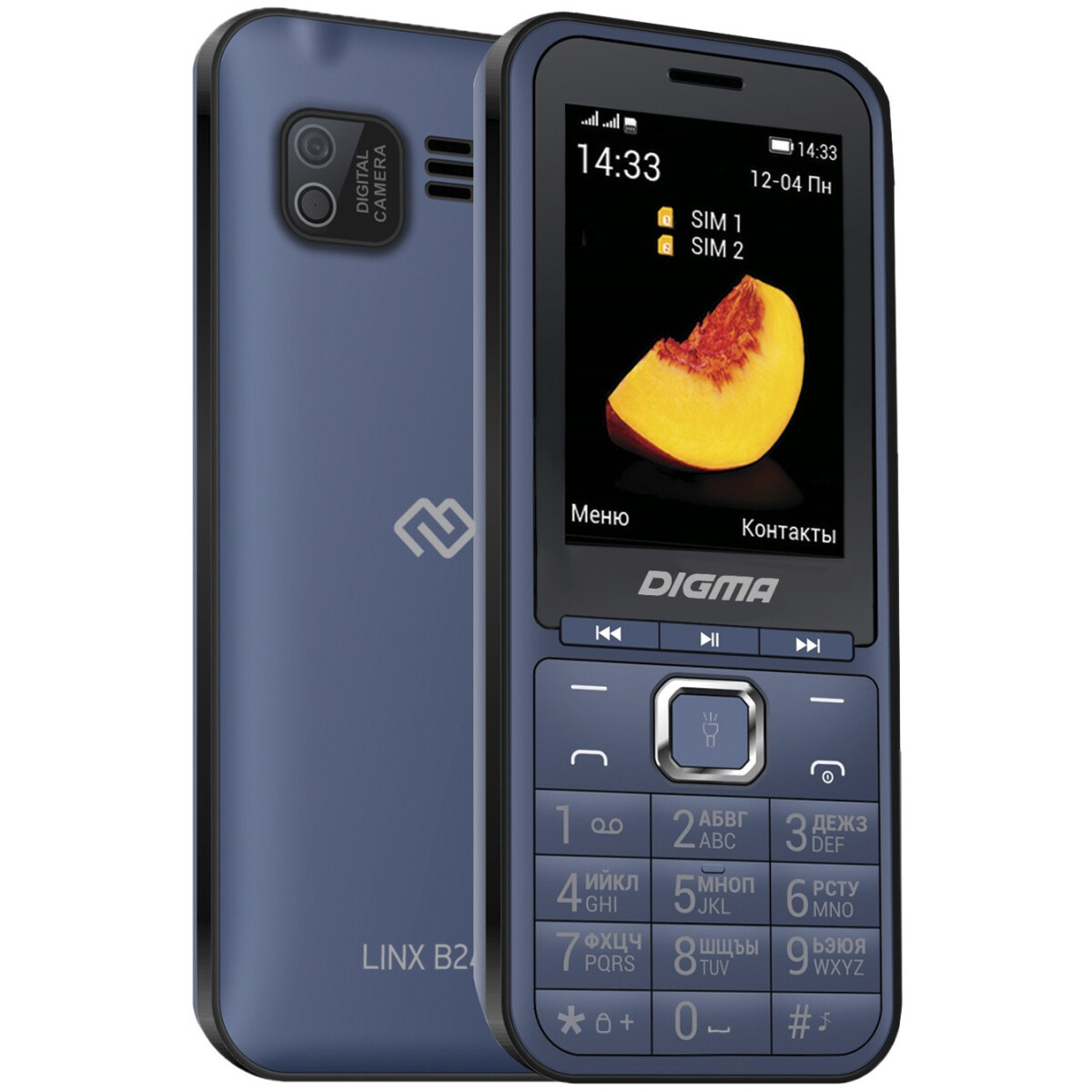 Телефон Digma Linx B241 Dark Blue