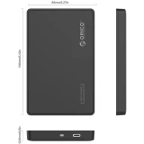 Внешний корпус для HDD Orico 2588C3 Black (2588C3-BK)