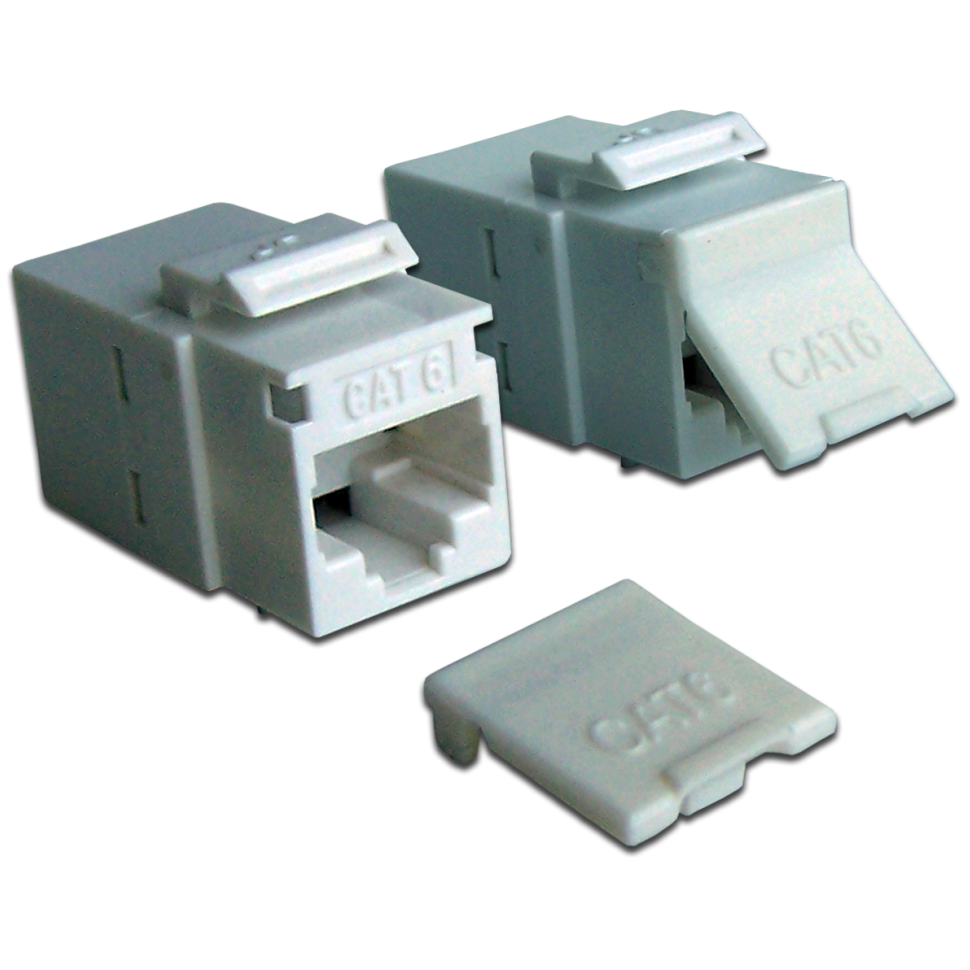 Вставка RJ-45 Lanmaster LAN-KCP45U6-WH