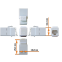 Вставка RJ-45 Lanmaster LAN-KCP45U6-WH - фото 2