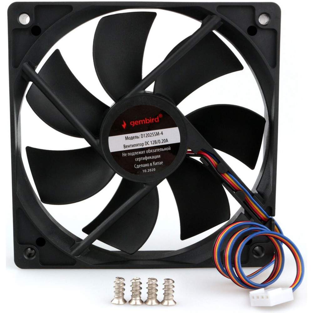 Вентилятор для корпуса Gembird D12025SM-4 - фото 2