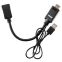 Переходник DisplayPort (F) - HDMI (M) + USB, VCOM CG599E-0.15M - фото 2