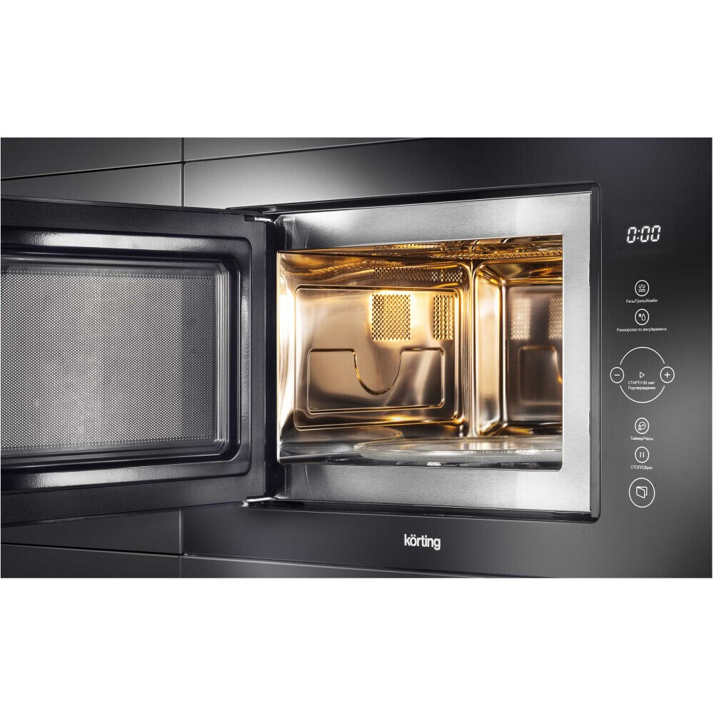 Встраиваемая микроволновая печь Korting KMI 825 TGN - фото 2