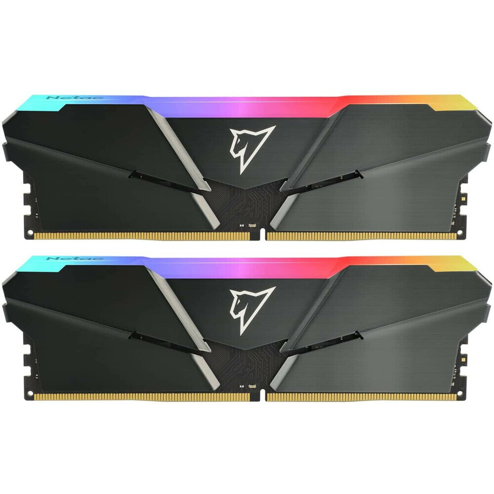 Оперативная память 16Gb DDR4 3200MHz Netac Shadow RGB (NTSRD4P32DP-16E) (2x8Gb KIT)
