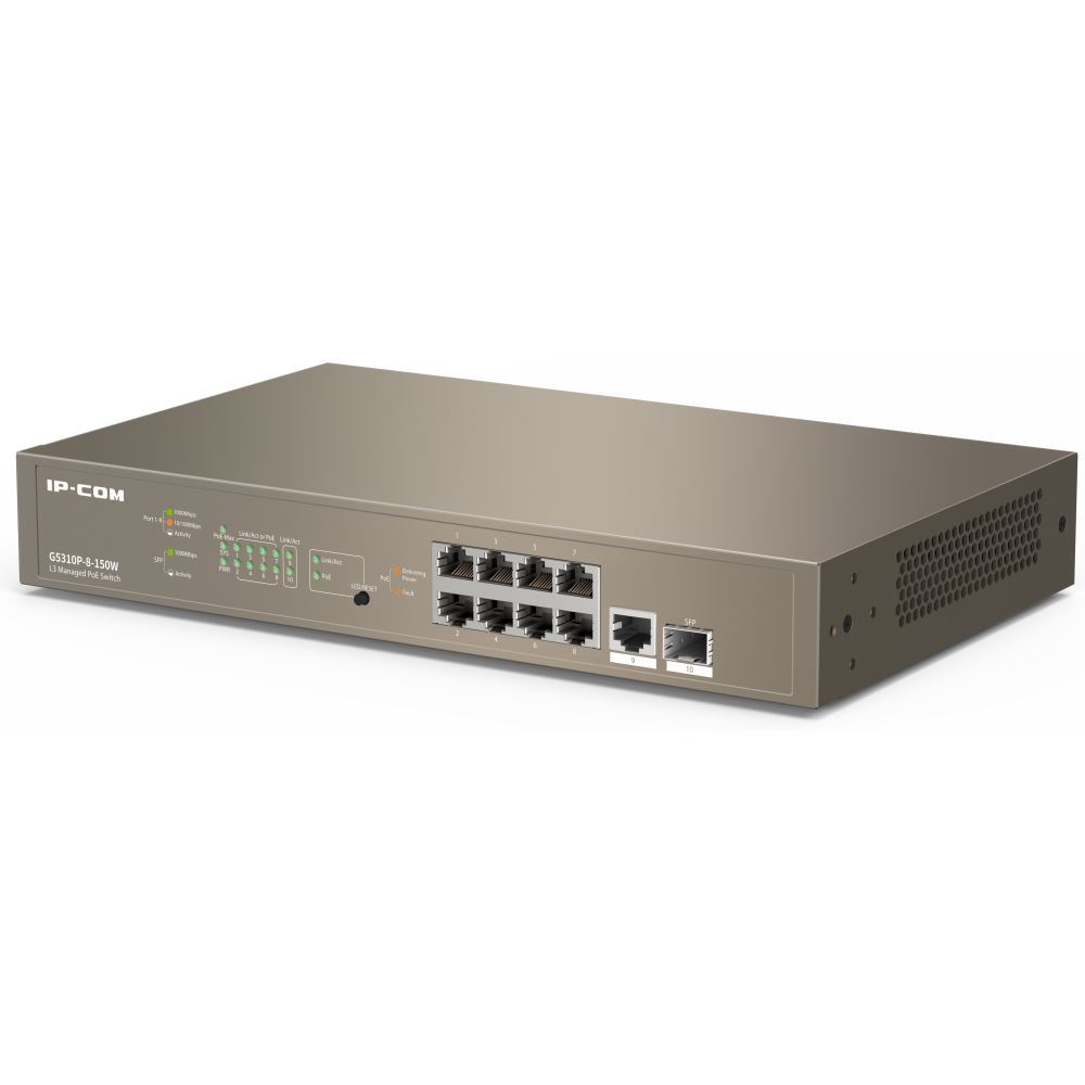 Коммутатор (свитч) IP-COM G5310P-8-150W - фото 3