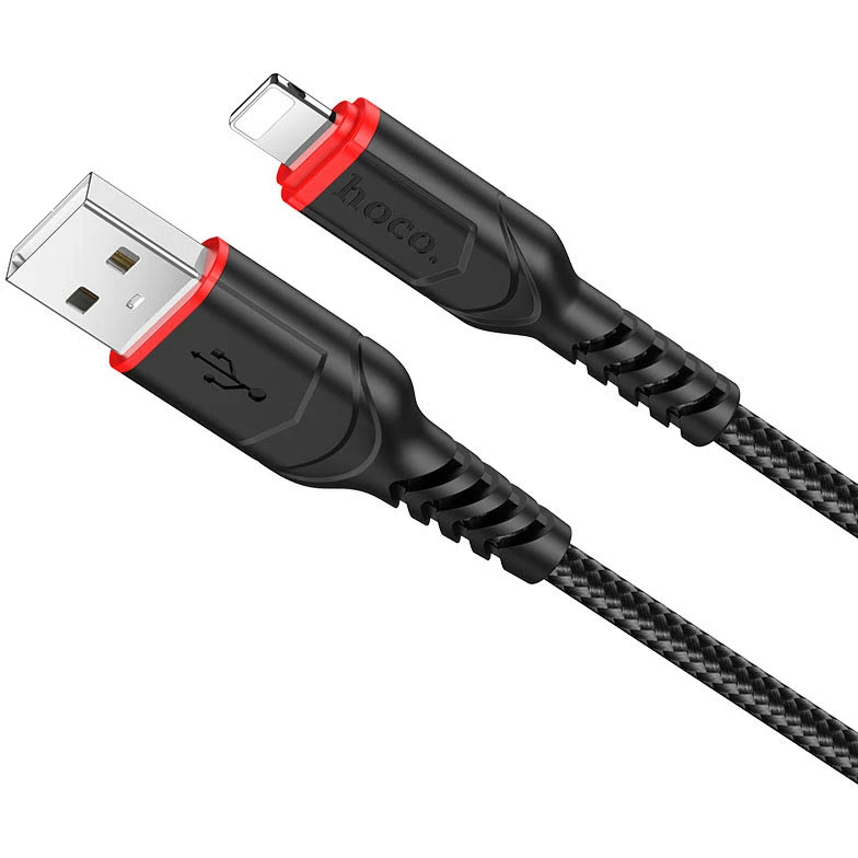 Кабель USB - Lightning, 1м, HOCO X59 Victory Black - HC-44869