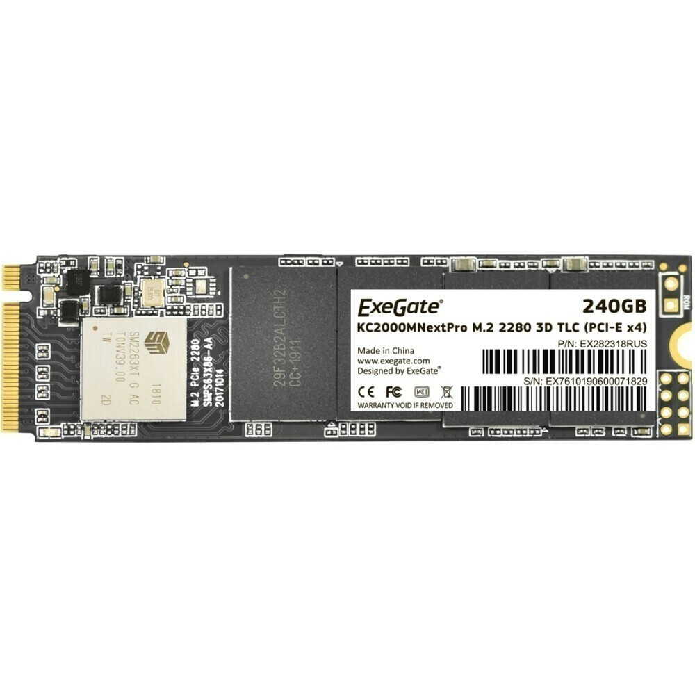 Накопитель SSD 240Gb ExeGate NextPro (KC2000TP240) - EX282318RUS