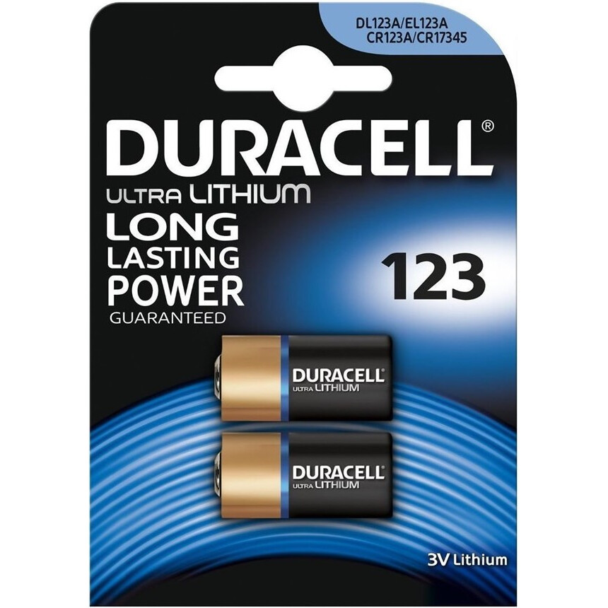 Батарейка Duracell (CR123, 2 шт.)