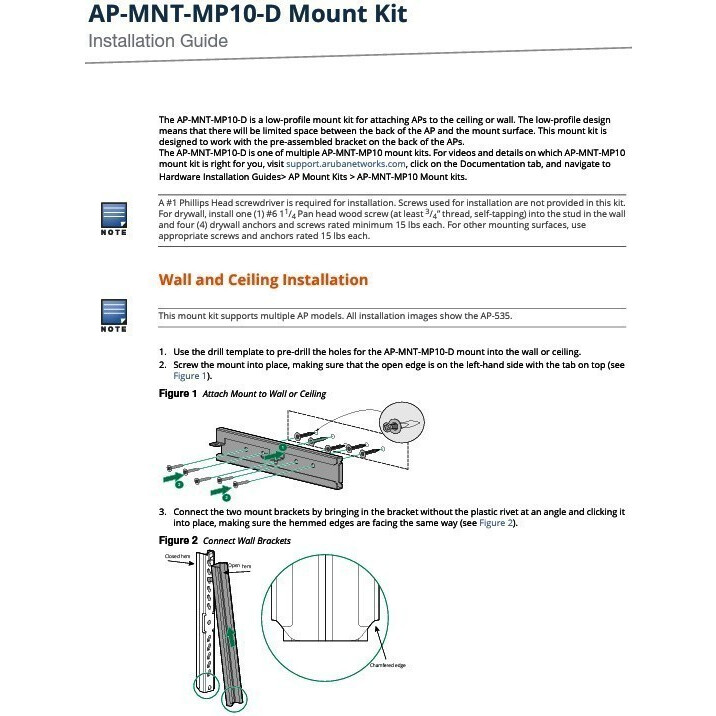 Монтажный комплект HPE Q9G71A AP-MNT-MP10-D - фото 4