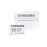 Карта памяти 128Gb MicroSD Samsung EVO Plus + SD адаптер (MB-MC128KA)