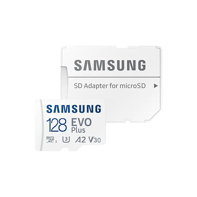 Карта памяти 128Gb MicroSD Samsung EVO Plus + SD адаптер (MB-MC128KA)