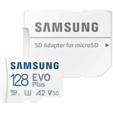 Карта памяти 128Gb MicroSD Samsung EVO Plus + SD адаптер (MB-MC128KA)