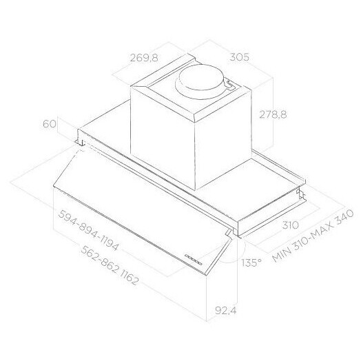 Вытяжка Elica Boxin No Drip IX/A/60 - PRF0157712A - фото 6