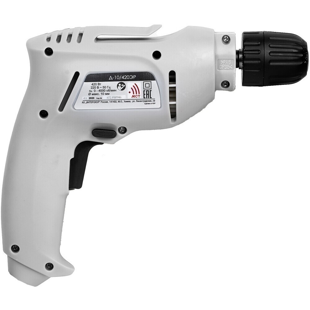 Дрель Интерскол Д-10/420ЭР - 672.1.0.00 - фото 3