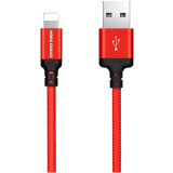 Кабель USB - Lightning, 1м, More Choice K12i Red/Black (K12IRB)