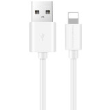 Кабель USB - Lightning, 1м, More Choice K13i White (K13IW)
