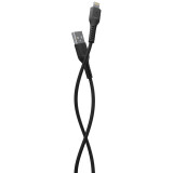 Кабель USB - Lightning, 1м, More Choice K16i Black (K16IB)
